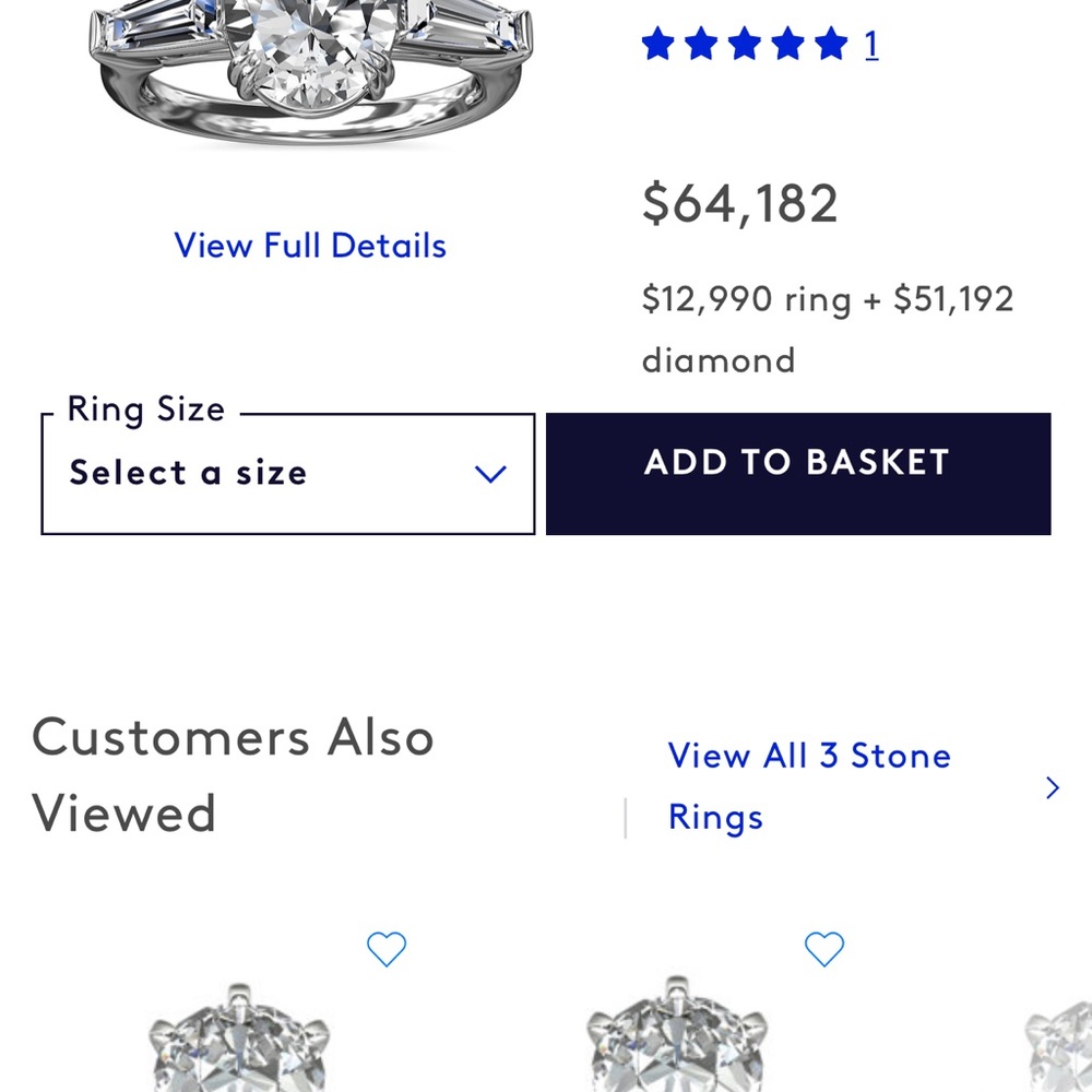 Tear drop/pear shaped approximately 4 carat diamond ring set in platinum.